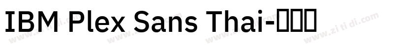 IBM Plex Sans Thai字体转换